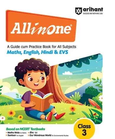 All in One Maths , English , Hindi & EVS Class 3 | A Guide cum Practice Book for All Subjects