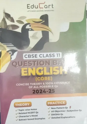 CBSE Question Bank English Core -11 (2024-25 )