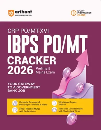 IBPS PO/MT 2026 (CRP PO/MT-XVI) | Complete Guide for Prelims & Mains | 3000+ Practice MCQs, Topicwise Concept Notes, Shortcuts & Tricks, Solved Papers (2025–2023)