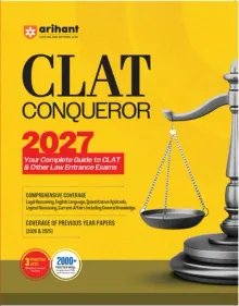 CLAT Conqueror 2027 | Complete Guide for CLAT & Law Entrance Exams | 2000+ MCQs, 3 Practice Sets | PYQs 2025–2026