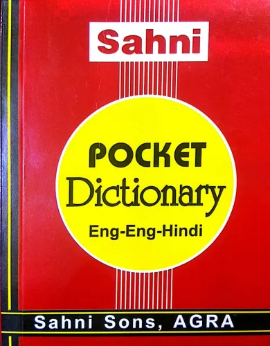 Sahni Pocket Dictionary Eng-eng-Hindi (PB)