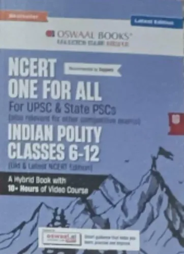 Ncert One For All For Upsc And State Psc Indian Polity 6-12th