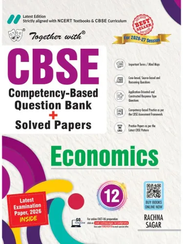 Together with CBSE Chapter wise Question Bank Economics for Class 12 2026–2027| Includes NCERT-Based Topic-wise Questions, Practice Papers & Solved board examination paper 2026 (CBSE)