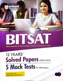 BITSAT 12 Year Solved Papers 5 Mock Test Exam