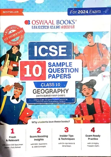 Icse 10 Sample Question Papers Geography-10 (2023-2024)