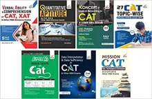 Study Package for CAT, XAT & other MBA Entrance Exams with 10 Mock Tests 4th Edition-set of 7 books