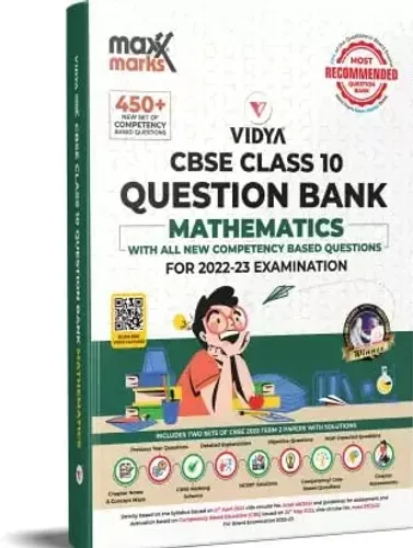 Maxx Marks CBSE Question Bank Class 10 - Mathematics for 2023 Exam (New Pattern Competency Based Questions, MCQs, A&R, Case Based, Previous Years Qus.)