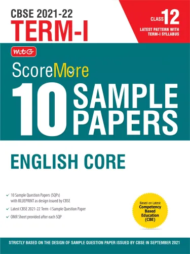 Class 12-Score More 10 Sample Papers Term 1 English Core