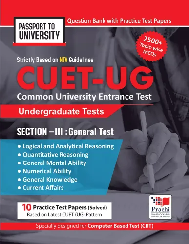 NTA CUET UG General Test Section 3 Question Bank with 10 Practice Papers; Common University Entrance Test 2022