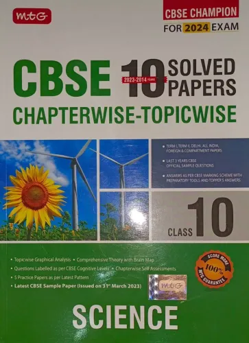 Cbse 10 Yr. Cw Tw Science-10 Solved Paper-2024