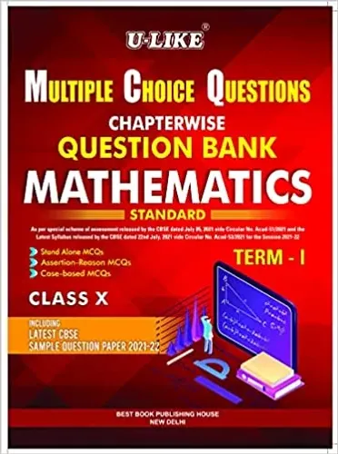 U-Like Mathematics Class 10 MCQ Chapterwise Question Bank Term-1 Latest CBSE Sample Questions Paper For 2021-22 Session