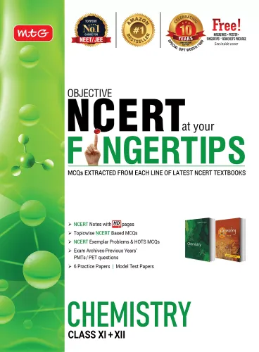 MTG Objective NCERT at your FINGERTIPS for NEET-AIIMS - Chemistry, Best Books for NEET & JEE Preparation (Based on NCERT Pattern - Latest & Revised Edition 2022) 