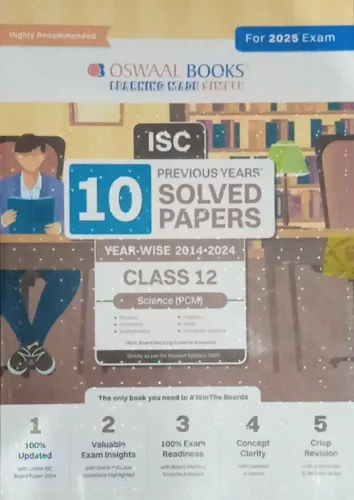 Isc 10 Pre. Years Solved Papers SCIENCE (P,C,M) 2025