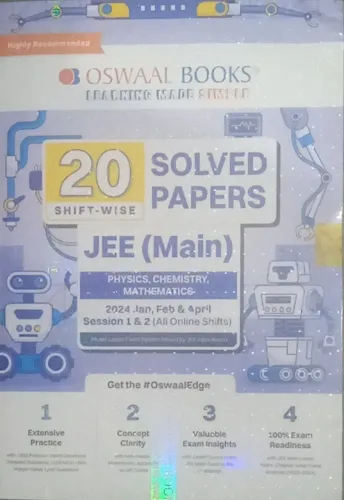 Jee Main 20 Solved Shift Wise Physics,Chemistry,Mathematics