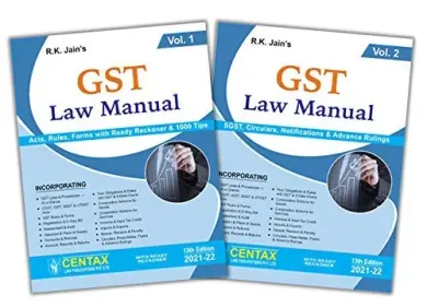 R.K. Jain’s GST Law Manual (Set of 2 Volumes)