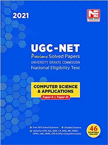 UGC-NET: Computer Science & Applications: Previous Year Solved Papers -2021