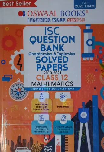 Isc Q.b Solved Paper 2010-2021 Class-12 Mathematics