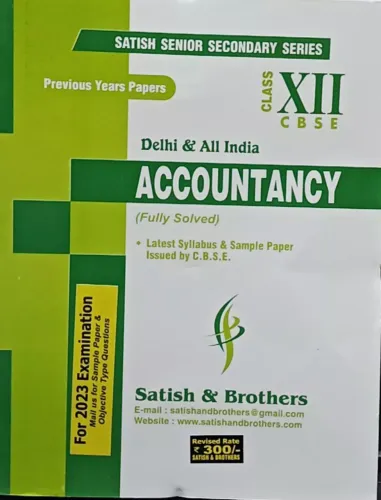 Accountancy 10 Year Papers Class 12