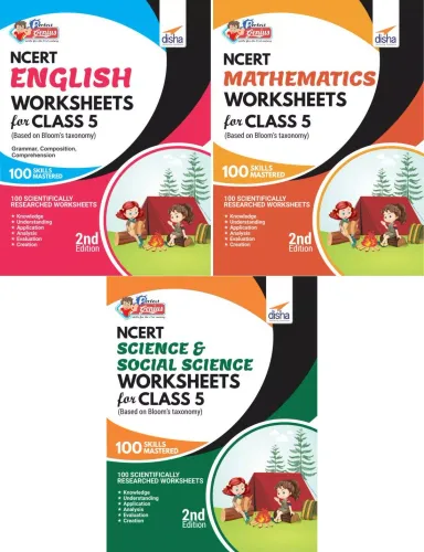 Perfect Genius NCERT English, Mathematics, Science & Social Science Worksheets for Class 5 (based on Bloom's taxonomy) 2nd Edition-set of 3 books