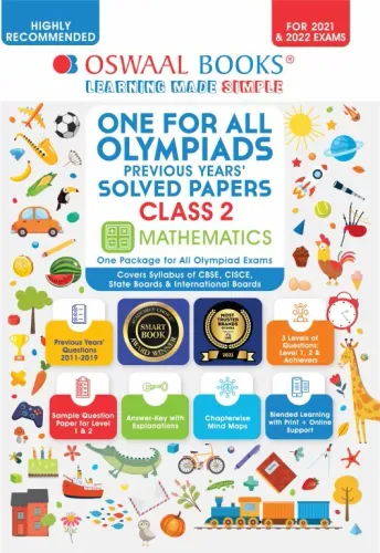 One for All Olympiad Previous Years’ Solved Papers, Class-2 Mathematics Book (For 2022 Exam)