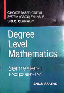 Degree Level Math (sem 2) Paper 4