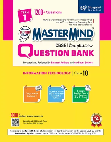 Master Mind CBSE Question Bank - Information Technology Class 10 |Term 1 |For Session 2021-2022