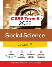 Arihant CBSE Social Science Term 2 Class 10 for 2022 Exam (Cover Theory and MCQs)