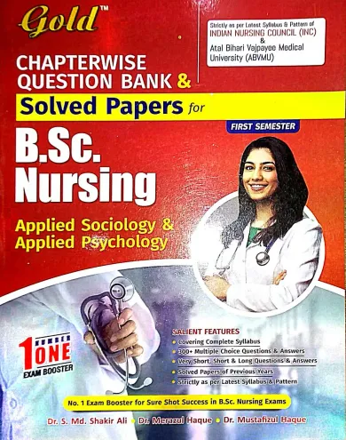 B.sc. Nursing Applied Sociology & Applied Phychology C.q.b & Sol P First Sem Latest Edition 2024