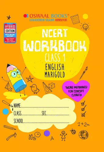 Oswaal NCERT Workbook Class 1, English (For 2022 Exam)