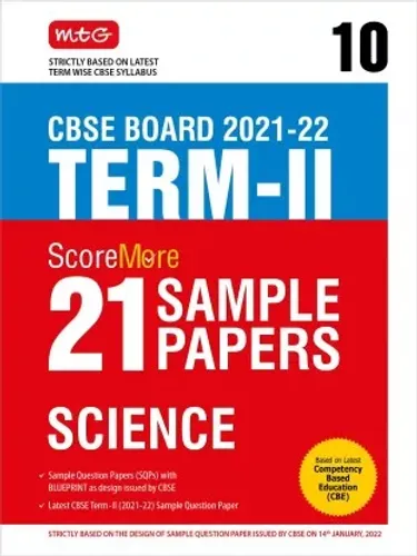MTG Scoremore 21 Sample Papers Class 10 Term 2 Social Science, Based on Term 2 Syllabus Issued by CBSE Exam 2022 