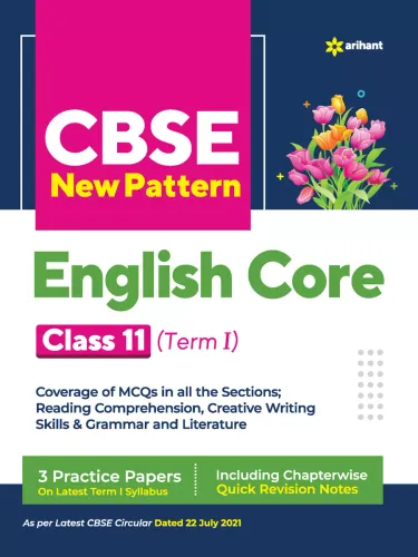 CBSE New Pattern English Core Class 11 for 2021-22 Exam (MCQs based book for Term 1)