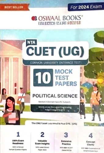 Nta Cuet ( Ug ) 10 Mock Test Papers Political Sci(2023-2024)