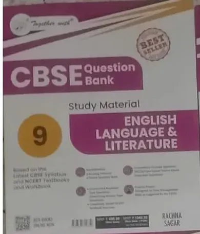 Together With Cbse Question Bank Study Material  English Language & Literature-9