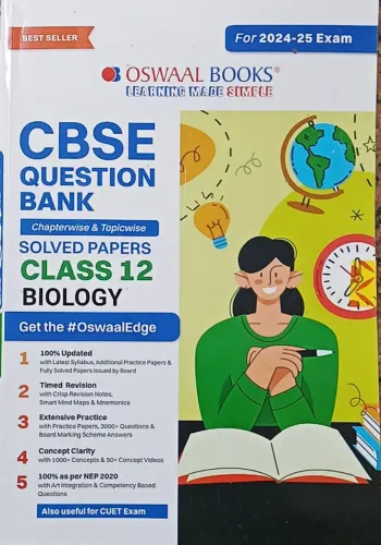 Cbse Question Bank Solved Papers Biology-12(2024-2025) |Latest Edition