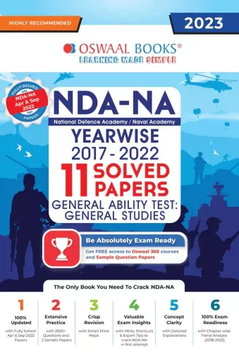 Nda-na National Defence Academy 11 Solved Papers: General Studies