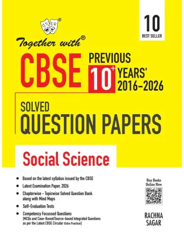 Together with CBSE Class 10 Social Science PYQ Previous 10+ Years Chapter-wise Solved Question Bank Exam 2026-27 | Based on Latest Syllabus (CBSE)