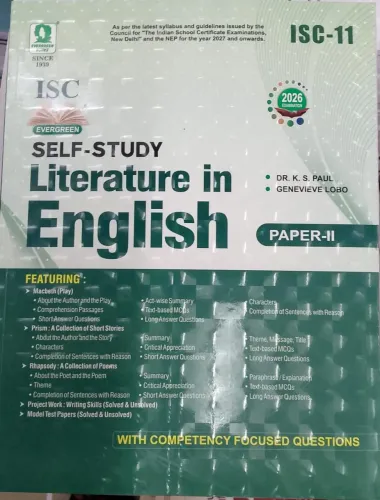 Self Study Isc English Literature Paper-2-11