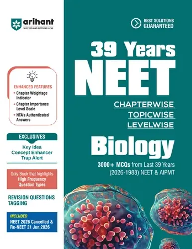 NEET Biology 2027 | 39 Years' Chapterwise, Topicwise & Levelwise PYQs (2026–1988) | 1800+ NEET & AIPMT Previous Year Questions with NTA Authenticated Solutions, Key Ideas & Re-NEET 2026 Paper