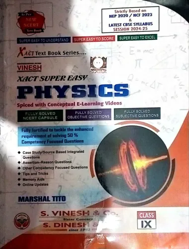 Vinesh Xact Super Easy Physics-9 Latest Edition 2024