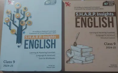 Sharp Insights English Language & Literature -9 (set Of 2 Book)