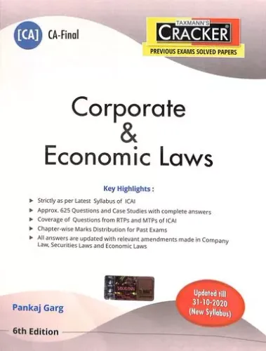 Corporate & Economic Laws | Combo of Text-Book, CRACKER & MCQs | Set of 3 Books