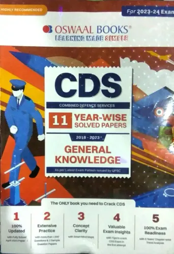 Cds General Knowledge 11 Year Solved Papers 2023-24