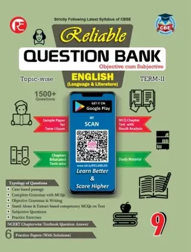 Reliable CBSE Question Bank Topic wise For Term 2, Class 9, English (For 2022 Exam)  (Paperback, Reliable Editorial Board)