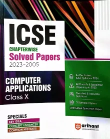 ISCE Chapter wise Topic wise Solved Papers Computer app.-10