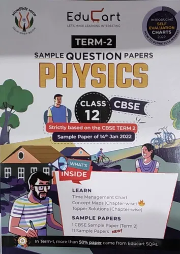 Educart CBSE Term 2 Physics Class 12 Sample Papers Book 2022