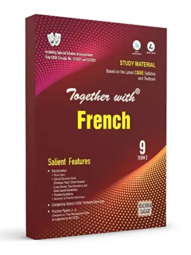 Rachna Sagar Together With CBSE Question Bank Study Material Term 2 French Books for Class 9th 2022 Exam, Best NCERT MCQ, OTQ, Practice & Sample Paper Series 