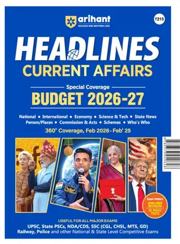 Headlines Current Affairs 2026 | Budget 2026-27 Special | 360° Coverage Feb 2025–Feb 2026 | UPSC, State PCS, SSC, NDA/CDS, Railway & Police Exams