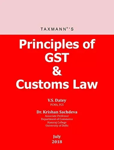 Principles of GST & Customs Law
