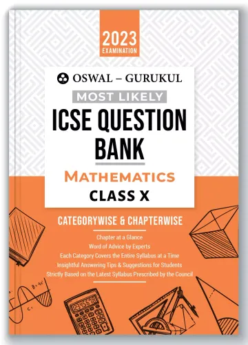 Oswal - Gurukul Mathematics Most Likely Question Bank For ICSE Class 10 (2023 Exam) 