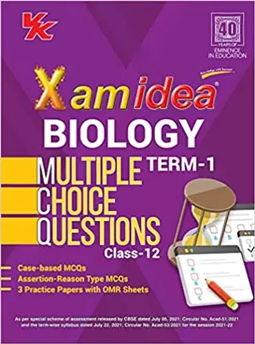 Xam Idea CBSE MCQs Chapterwise For Term I, Class 12 Biology 